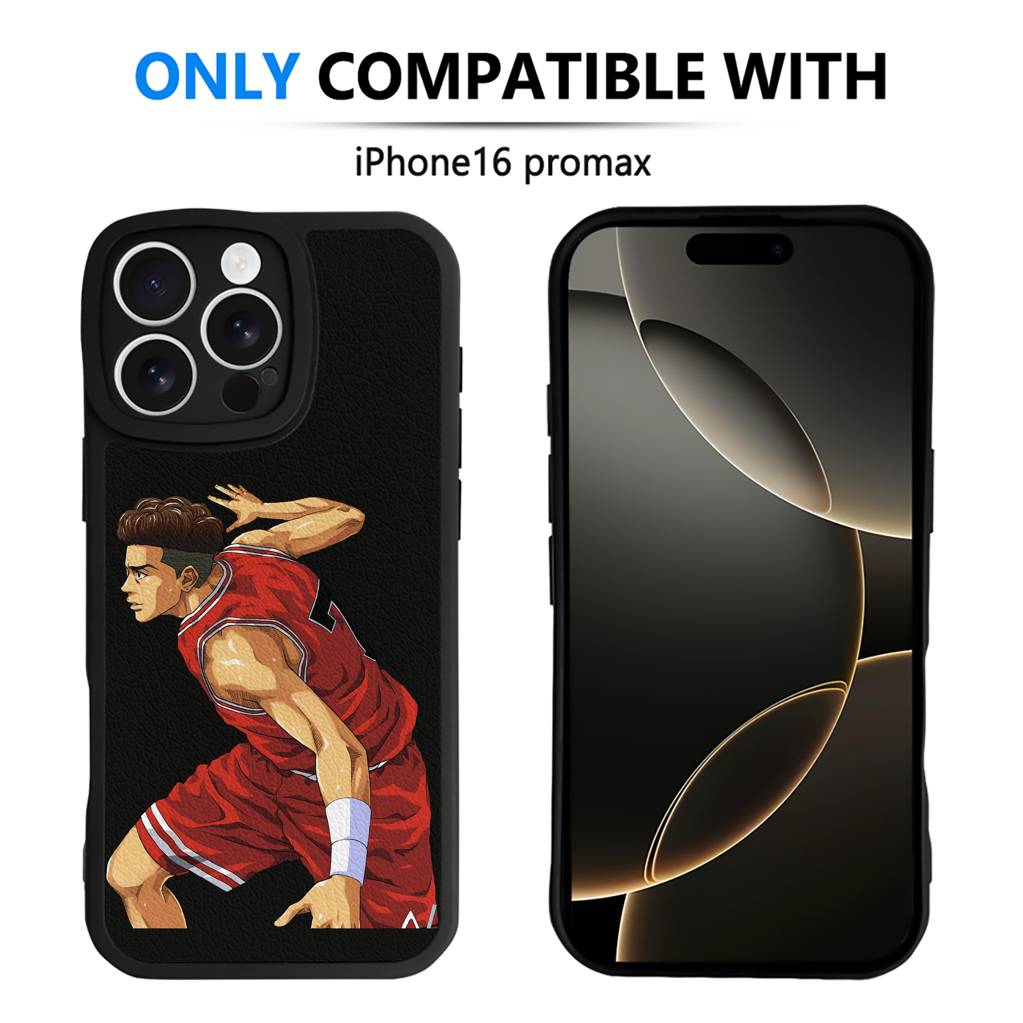 （画像用） SLAM DUNK／スラムダンク 【iPhone 16シリーズ対応】シリコンスマホケース（レザー調） 材質：シリコン